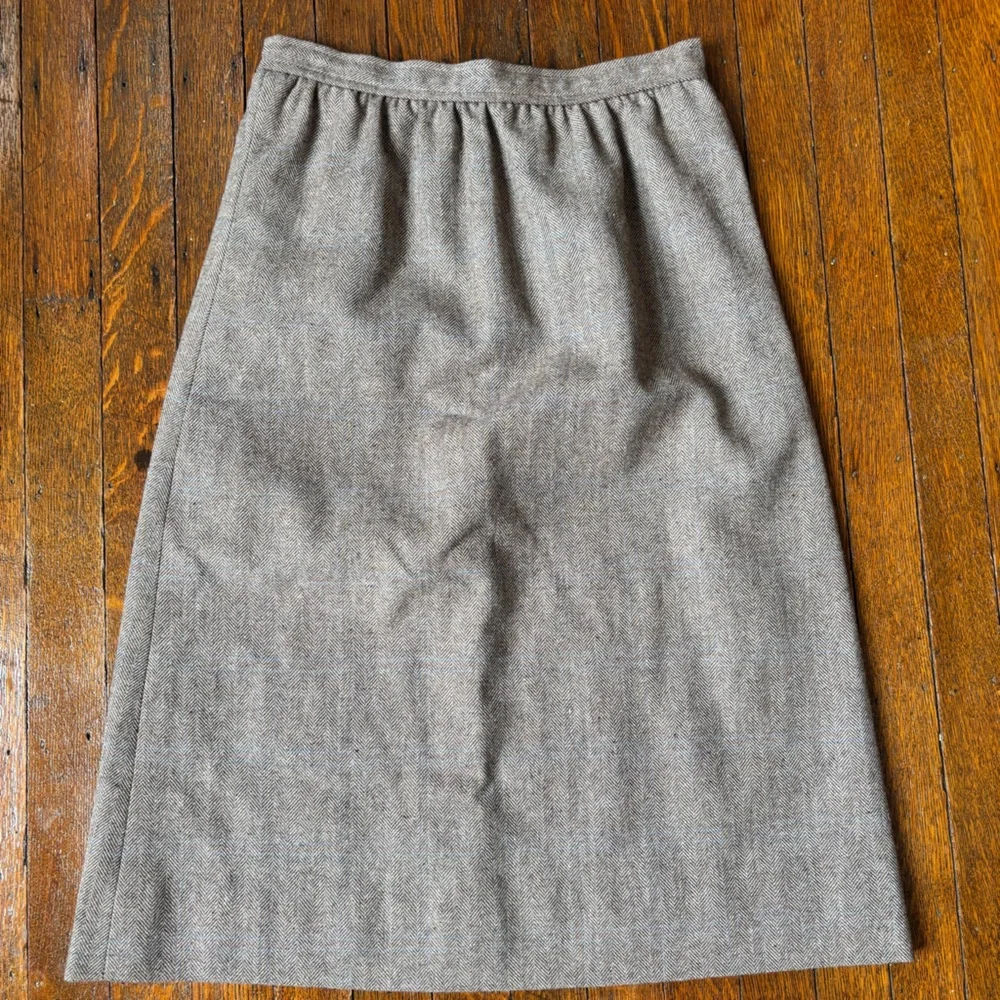 Vintage Evan Picone Classic Gray Women's Skirt small - Picture 2 of 16